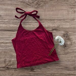 Dazy Y2K Women's Red Halter Top